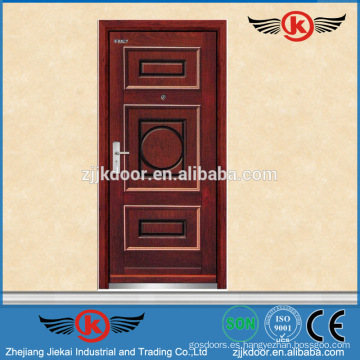 JK-A9005 entrada de villa de madera decorativo diseño de madera / entrada de la villa puerta de hierro